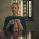 Serena Joy, reluctant knitter.